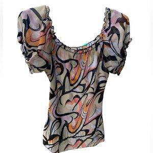 Cute 60s vibe top size Xl